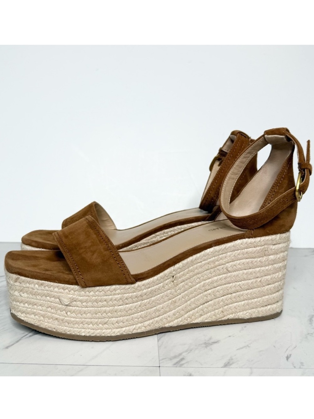 Veronica Beard Gianna Espadrille Platform Wedge Sandal 11M
